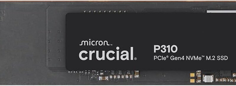 Crucial P310 SSD 500GB M.2 2280 PCIe Gen4 NVMe, bis zu 6600 MB/s, Gaming für Laptop und Desktop-PC, interne Festplatte – CT500P310SSD801